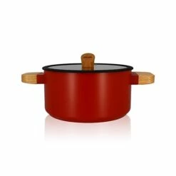Faitout Ector Induction Aluminium Revêtu 24 Cm Rouge