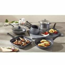 Faitout Et Couvercle Revêtement Dur Comme La Pierre 24 Cm -fournitures de cuisine boutique 10832 2 5 Faitout et couvercle revetement Dur comme la pierre 24 cm Mathon