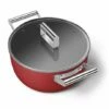 Smeg Faitout Bas Aluminium Antiadhésif 24 Cm Rouge Mat Avec Couvercle Verre Trempé -fournitures de cuisine boutique 133003 0 1 Faitout bas aluminium antiadhesif 24 cm rouge mat avec couvercle verre trempe Smeg