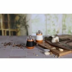 Moulin à Poivre En Bois Effet Cuir Noir 10 Moulin à Poivre En Bois Effet Cuir Noir -fournitures de cuisine boutique 200029 3 1 Moulin a poivre en bois effet cuir noir Ogo