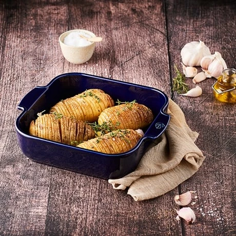 Peugeot Plat Four Carré Céramique Bleu 28 Cm 4 Peugeot Plat Four Carré Céramique Bleu 28 Cm – Image 2