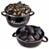 Marmite à Moules Acier émaillé 24 Cm 5 L -fournitures de cuisine boutique 20301 0 0 Marmite a moules acier emaille 24 cm 5 L Baumalu