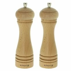 De Buyer Set Moulins à Poivre Et à Sel JAVA Naturel 18 Cm