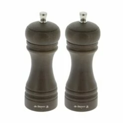 De Buyer Set Moulins à Poivre Et à Sel JAVA Foncé 14 Cm
