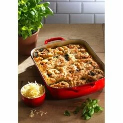 Produits populaires -fournitures de cuisine boutique 218000 1 1 Plat rectangulaire fonte emaillee 37 cm Cerise Le Creuset