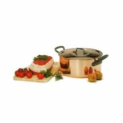 Faitout Avec Couvercle En Cuivre Massif 28 Cm 6 Faitout Avec Couvercle En Cuivre Massif 28 Cm -fournitures de cuisine boutique 26306 1 2 Faitout avec couvercle en cuivre massif 28 cm Baumalu