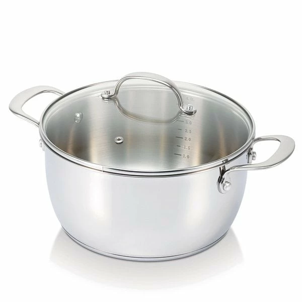 BEKA Faitout Inox Avec Couvercle Belvia 20 Cm 2,9 L 3 BEKA Faitout Inox Avec Couvercle Belvia 20 Cm 2,9 L