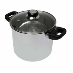 Marmite Traiteur En Inox Avec Couvercle En Verre 28 Cm