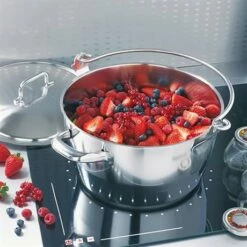 Lot Marmite à Crustacés Confiture 30 Cm Et Couvercle -fournitures de cuisine boutique 273111 2 3 Lot Marmite a crustaces confiture 30 cm et couvercle