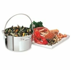 Lot Marmite à Crustacés Confiture 30 Cm Et Couvercle -fournitures de cuisine boutique 273111 3 3 Lot Marmite a crustaces confiture 30 cm et couvercle