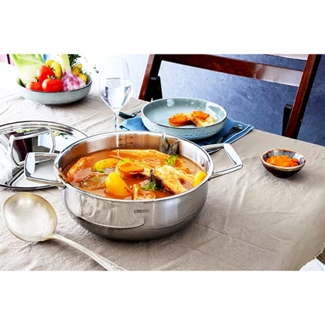 Faitout Tout Inox Et Couvercle Castel'Pro 28 Cm 5 Faitout Tout Inox Et Couvercle Castel'Pro 28 Cm – Image 3