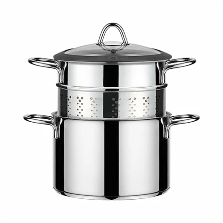 Cuiseur à Pâte Acier Inoxydable Avec Couvercle Verre 20 Cm 3 Cuiseur à Pâte Acier Inoxydable Avec Couvercle Verre 20 Cm