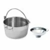 Lot Bassine à Confiture Inox 30 Cm Et Entonnoir 14 Cm -fournitures de cuisine boutique 279114 0 1 Lot bassine a confiture inox 30 cm et entonnoir 14 cm Mathon