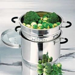 Marmite Haute Rapid Cook Avec Couvercle Et élément Vapeur 26 Cm 8,5 L