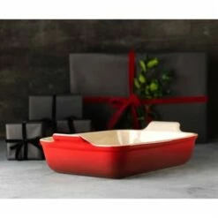 Le Creuset Plat Rectangulaire Céramique 19 Cm Cerise -fournitures de cuisine boutique 301013 2 1 Plat rectangulaire ceramique 19 cm Cerise Le Creuset