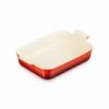 Le Creuset Plat Rectangulaire En Céramique émaillée 32 Cm Cerise -fournitures de cuisine boutique 301024 0 2 Plat rectangulaire en ceramique emaillee 32 cm Cerise Le Creuset