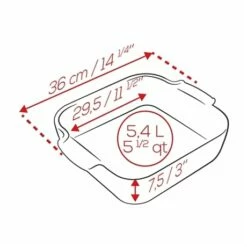 Produits populaires -fournitures de cuisine boutique 301326 1 2 Plat carre ceramique terracotta 36 cm Peugeot