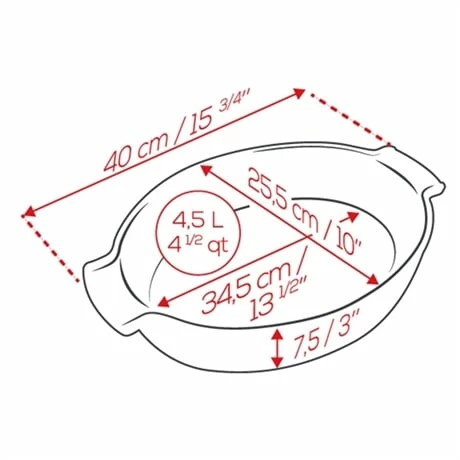 Peugeot Plat à Four Ovale Appolia 40 Cm Ardoise 4 Peugeot Plat à Four Ovale Appolia 40 Cm Ardoise – Image 2