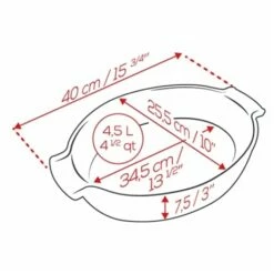 Produits populaires -fournitures de cuisine boutique 301333 1 1 Plat a four ovale Appolia 40 cm ecru Peugeot