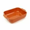 Peugeot Plat Rectangulaire Céramique Terracotta 25 Cm