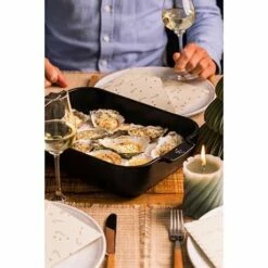 Produits populaires -fournitures de cuisine boutique 301367 1 2 Plat a four ceramique Appolia rectangulaire noir mat 36 cm Peugeot