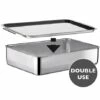 Plat à Four Inox Extra Profond Avec Couvercle Duplex -fournitures de cuisine boutique 371003 0 1 Plat a four Inox extra profond avec couvercle Duplex Inoxriv