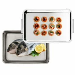 Plat à Four Inox Extra Profond Avec Couvercle Duplex -fournitures de cuisine boutique 371003 2 1 Plat a four Inox extra profond avec couvercle Duplex Inoxriv