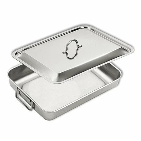 Plat à Four En Inox Avec Couvercle 3 Plat à Four En Inox Avec Couvercle
