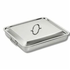 Plat à Four En Inox Avec Couvercle 5 Plat à Four En Inox Avec Couvercle -fournitures de cuisine boutique 37112 1 1 Plat a four en inox avec couvercle Inoxriv