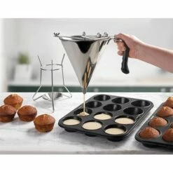 Entonnoir Piston 2 L En Inox -fournitures de cuisine boutique 573043 2 1 Entonnoir piston 2 L en inox Lacor