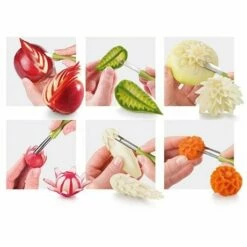 Set à Sculpter Pour Fruits Et Légumes Presto Carving -fournitures de cuisine boutique 60288 3 1 Set a sculpter pour fruits et legumes Presto Carving