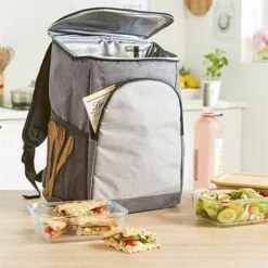 Sac à Dos Glacière Isotherme 20 L Gris -fournitures de cuisine boutique 604135 2 6 Sac a dos glaciere isotherme 20 L gris Mathon
