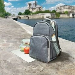 Sac à Dos Glacière Isotherme 10 L Gris -fournitures de cuisine boutique 606026 4 5 Sac a dos glaciere isotherme 10 L gris Mathon