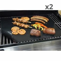 Lot De 2 Feuilles De Cuisson Pour Barbecue 50 Cm