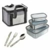 Kit Sac Isotherme, Set De Couverts Et 3 Lunch Box En Inox -fournitures de cuisine boutique 619007 0 1 Kit sac isotherme set de couverts et 3 lunch box en inox