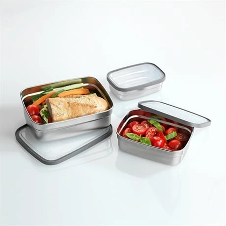 Kit Sac Isotherme, Set De Couverts Et 3 Lunch Box En Inox 4 Kit Sac Isotherme, Set De Couverts Et 3 Lunch Box En Inox – Image 2