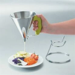 De Buyer Entonnoir à Piston Vert 9 De Buyer Entonnoir à Piston Vert -fournitures de cuisine boutique 67351 3 1 Entonnoir a piston vert De Buyer