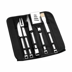 BergHOFF Pochette 5 Ustensiles En Inox Pour Barbecue