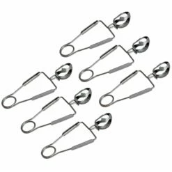 Lot De 6 Pinces à Escargot Inox