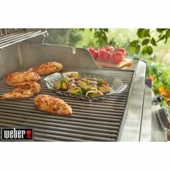 Weber Grand Panier à Légumes En Acier Inoxydable -fournitures de cuisine boutique 782038 3 3 Grand panier a legumes en acier inoxydable Weber