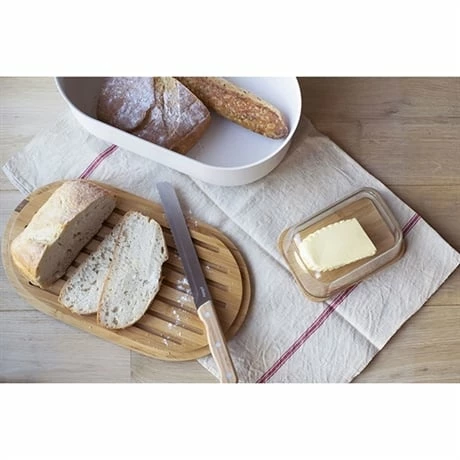 Beurrier Verre Bambou Avec Couteau 5 Beurrier Verre Bambou Avec Couteau – Image 3