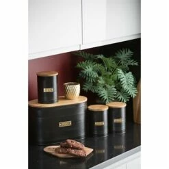 Typhoon Boîte à Thé 1 L Noire -fournitures de cuisine boutique 880048 2 2 Boite a the 1 L noire Typhoon